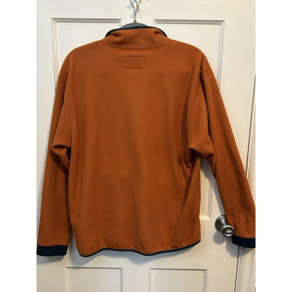 REI Co-op Trailsmith Polartec Fleece Men's M Basic Hiking Jacket Orange Zip-Up - Picture 2 of 8